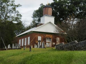 After steeple's placement on new roof, 6 October 2025